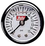 Mallory 29724 1 - 1/2 Fuel Pressure Gauge