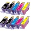 10 x kompatible XL Tintenpatronen mit CHIP & F�llstandanzeige f�r Canon ersetzt: 2x PGI 520 und je 2x CLI 521