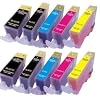 10 x kompatible XL Tintenpatronen mit CHIP & F�llstandanzeige f�r Canon ersetzt: 2x PGI 520 und je 2x CLI 521