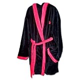 Produkt-Bild: Playboy Kimono Bademantel Classic Gr&ouml;&szlig;e S Schwarz Pink