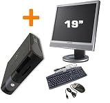 DELL - Optiplex GX280 Desktop + Ecran TFT 19 pouces de marque - Unité centrale + Ecran + Clavier + Souris - Intel Pentium 4 - 2.8Ghz - 80 Go - 512 Mo - CDRW - DVD - Réseau - Windows XP Profesionnel