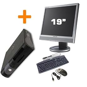DELL - Optiplex GX280 Desktop + Ecran TFT 19 pouces de marque - Unit� centrale + Ecran + Clavier + Souris - Intel Pentium 4 - 2.8Ghz - 80 Go - 512 Mo - CDRW - DVD - R�seau - Windows XP Profesionnel