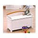 white toy chest