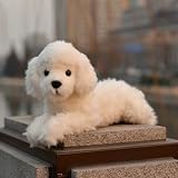 LightningStore White Poodle Stuffed Animal Plush Toy
