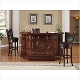 Guinness Bar Set in Distressed Walnut