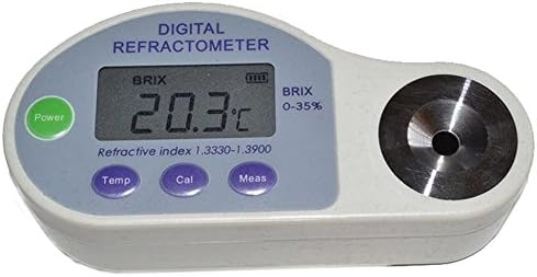 BDJK Handheld Digital Brix Refractometers 0~35% Measuring Range Including AAA Battery