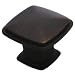 Cosmas 4391ORB Oil Rubbed Bronze Cabinet Hardware Knob - 1-1/4 Inch Square