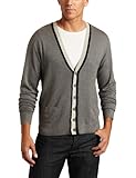 Alex Stevens Mens Tipped Button Front Cardigan