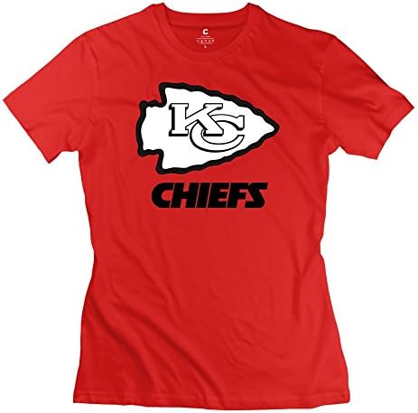 HEVANN Women's Kansas City Chiefs NFL T Shirt XX-Large Red