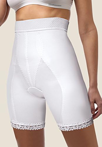 ®BeFit24 Elastic "Medical Class" High Waistline "Postpartum Compression Support Girdle - With Zipper and Silicone Band". After C-Section or Natural Birth. (S, White)