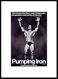 Pumping Iron Movies Framed Art Poster Print, 16x22
