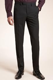 Limited Collection Flat Front Slim Leg Eveningwear Trousers [T15-8120-S]
