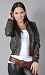 HYADE Hooded Leatherette Bomber Jacket