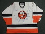2011-2012 New York Islanders Team Signed Jersey Tavares Moulson Rare - Autographed NHL Jerseys