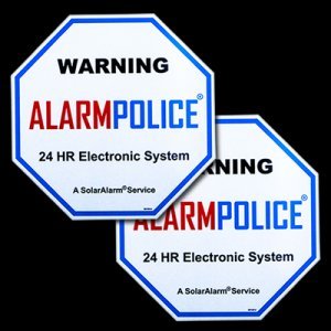 (1) AlarmPolice® Aluminum Security sign for Homes and Business