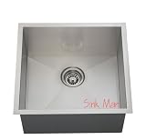 Undermount Stainless Steel Sink - 90 Degree Single Bowl
