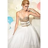 IMAGE OF Terani Couture Junior Girls Size 2-16 Ivory Princess Formal Dress