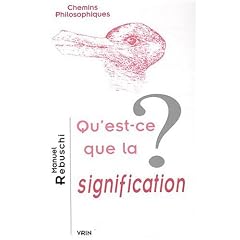 Qu'est-ce que la signification?