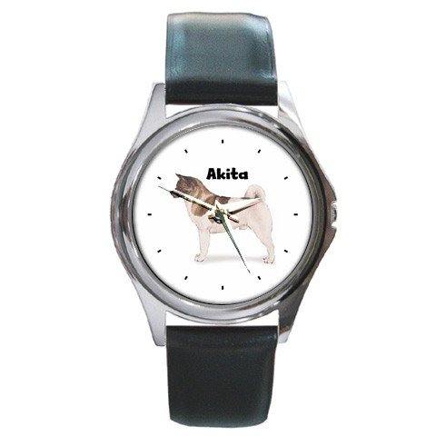 Akita Round Metal Watch