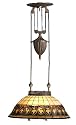 Provencia Tiffany-Style Pendant Chandelier