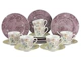 Produkt-Bild: Creatable Kaffeeservice 18-teilig Country Oriental flieder