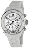 Chanel J12 Chronograph White Ceramic Mens Watch H1007