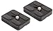 SET OF 2 Replacement Quick Release Plates for the MeFoto A1350Q1H / A0350Q0H Roadtrip/Backpacker Travel Tripod Kits (Hot Pink))