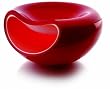 Eva Solo Smiley Glass Bowl, 21cm, Red