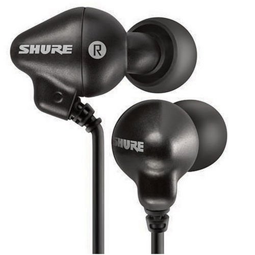 Shure E2C-N In-Ear Headphones - Black