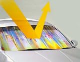 Auto-Shade Reflective Tribal Butterfly Sunshade
