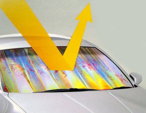Auto-Shade Reflective Tribal Butterfly Sunshade