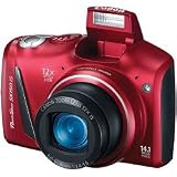 Canon PowerShot SX150 IS 14.1 MP Digital Camera with 12x Wide-Angle Optical Image Stabilized Zoom with 3.0-Inch LCD (Red)