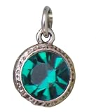 Beaucoup Designs Blue Zircon Swarovski Crystal Birthstone Charm - December