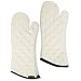San Jamar 817TM Heavy Duty Terry Cloth Temperature Protection Oven Mitt, 17" Length, Natural