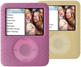 Belkin Textured Silicone Sleeve - Protective sleeve for digital player - silicone - yellow, pink - iPod nano (3G) (pack of 2 )