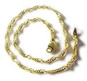 14k Bold Singapore Ankle Bracelet