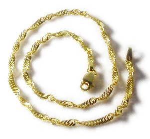Bold Singapore Ankle Bracelet - JewelryWeb