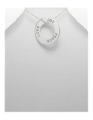 Message Pendant Necklace In 92.5 Sterling Silver