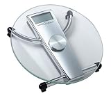 Salter 905 Extra Precision Round Electronic Glass Bathroom Scale, Chrome