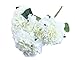 Ifstar Artificial Hydrangea Flower 5 Big Heads Bounquet (Diameter 7