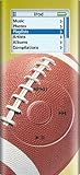 Football - Apple iPod nano 2G (2nd Generation) 2GB 4GB 8GB Hard Case iJacket - Shock Absorbent Hard Protective Faceplate Cover + FREE Rotating Belt Clip Holster + FREE Lanyard + FREE Screen Protector