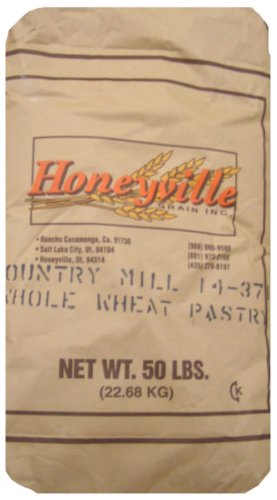 Whole Wheat Pastry Flour - Bulk 50 Pound Bag by Honeyville Grain