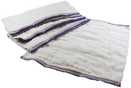 OsoCozy Better Fit Unbleached Prefolds (Infant 4x8x4 Fits 6-16 lbs.) - Dozen by All Together Diaper