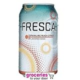Fresca Peach Citrus Soda, 12 oz Can (Pack of 24)