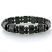 Cute Stretchy Black Agate Bracelet