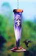 Schrodt Designs Model HBLA-E Amethyst Etched Hummingbird Feeder