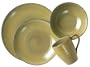 PTS America 222 Fifth Studio Khaki 16-Piece Dinnerware Set, Service for 4