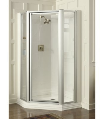 Kohler K-702305-D3-SH Memoirs Neo-Angle Shower Enclosure, Bright Silver