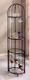 BEAUTIFUL NEW BIRDCAGE STYLE WINE RACK IN BLACK