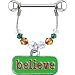 Handcrafted Austrian Crystal Believe Nipple Ring MADE WITH SWAROVSKI ELEMENTS
